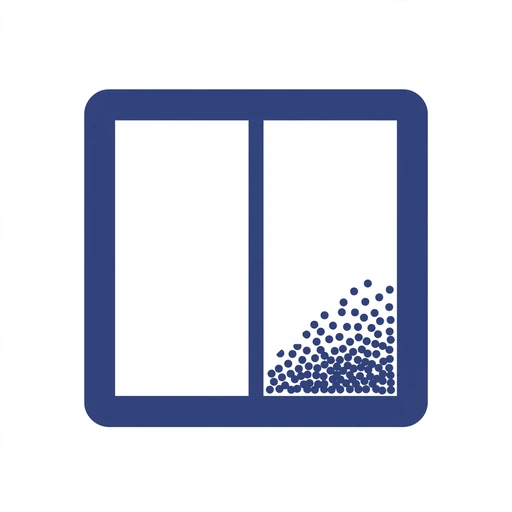 Fogged glass pane